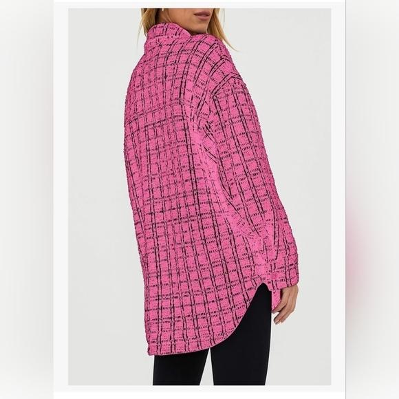 Long Sleeve Button Down Shacket #1050 NWOT - Picture 6 of 13